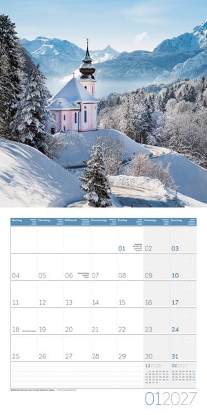Produktbild: Deutschland Kalender 2027 - 30x30 - Art12
