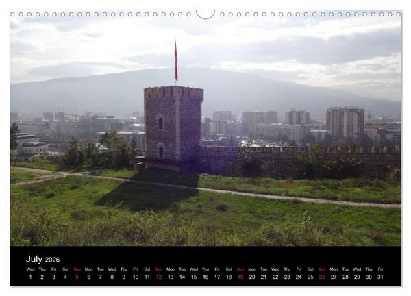 Produktbild: Monuments of Macedonia 2026 (Wall Calendar 2026 DIN A3 landscape), CALVENDO 12 Month Wall Calendar