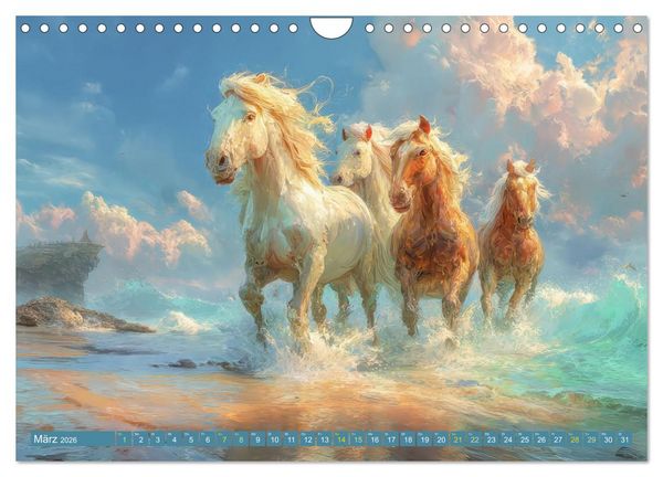 Produktbild: Am Wasser - Bei Sturm und Sonnenschein (Wandkalender 2026 DIN A4 quer), CALVENDO Monatskalender