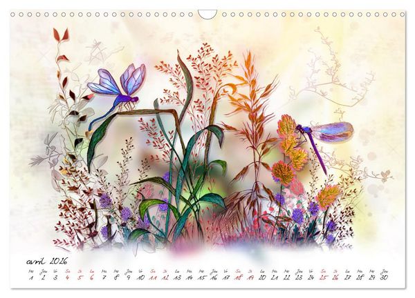 Produktbild: Prairies sauvages en fleurs (Calendrier mural 2026 DIN A3 vertical), CALVENDO calendrier mensuel