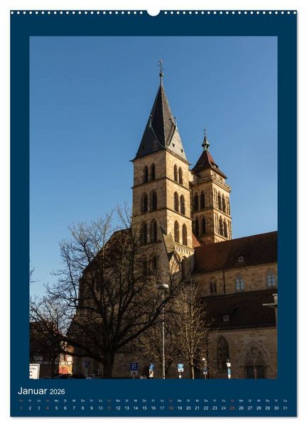 Produktbild: Esslingen am Neckar - Sehenswertes (hochwertiger Premium Wandkalender 2026 DIN A2 hoch), Kunstdruck in Hochglanz