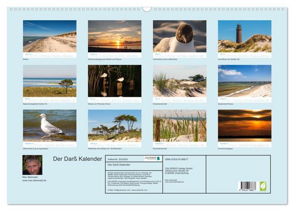 Produktbild: Der Dar&szlig; Kalender (Wandkalender 2026 DIN A2 quer), CALVENDO Monatskalender