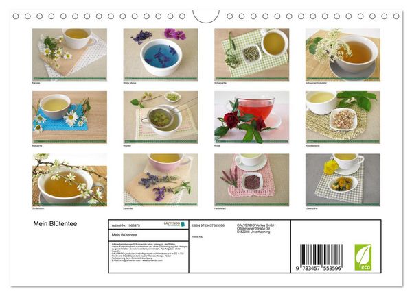 Produktbild: Mein Bl&uuml;tentee (Wandkalender 2026 DIN A4 quer), CALVENDO Monatskalender