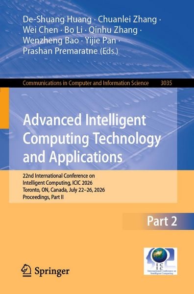 Produktbild: Advanced Intelligent Computing Technology and Applications