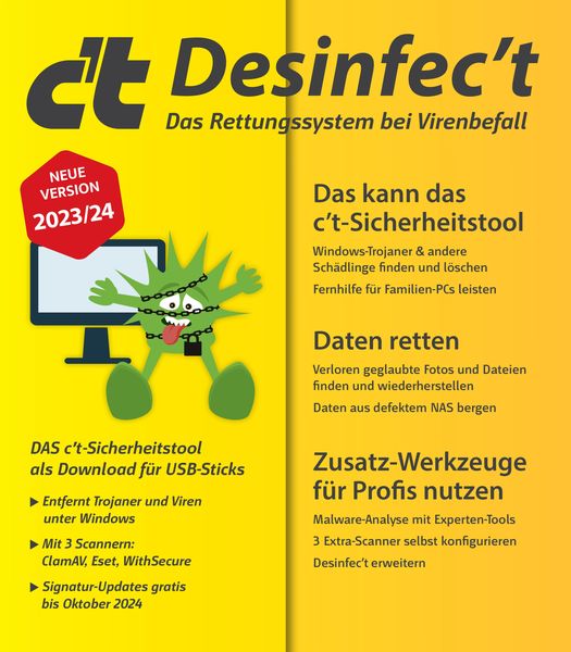 Produktbild: C't Desinfec't 2023/24