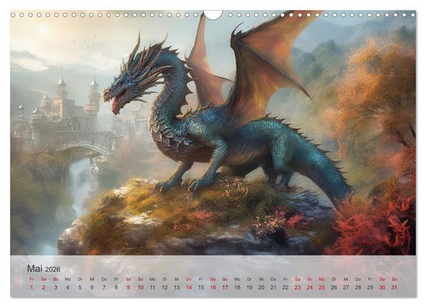 Produktbild: Im Land der sch&ouml;nen Drachen (Wandkalender 2026 DIN A3 quer), CALVENDO Monatskalender