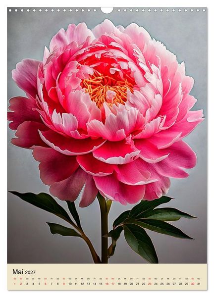 Produktbild: Solit&auml;r: Die Eleganz der Einzelbl&uuml;te (Wandkalender 2027 DIN A3 hoch), CALVENDO Monatskalender