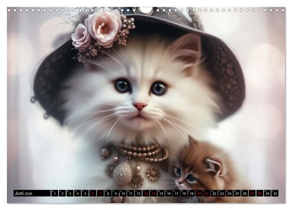 Produktbild: Katzenmomente (Wandkalender 2026 DIN A3 quer), CALVENDO Monatskalender