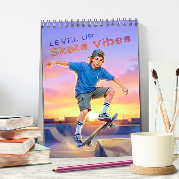 Produktbild: Level Up - Skate Vibes (Tischkalender 2027 DIN A5 hoch), CALVENDO Monatskalender