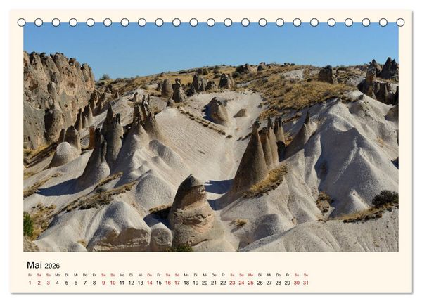 Produktbild: Kappadokien, im Land der Feenkamine (Tischkalender 2026 DIN A5 quer), CALVENDO Monatskalender
