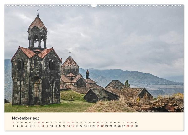 Produktbild: Der Kaukasus - Entdeckungen zwischen Asien und Europa (Wandkalender 2026 DIN A2 quer), CALVENDO Monatskalender