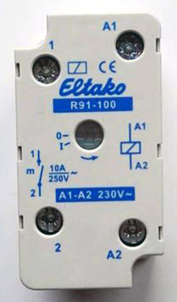 Eltako R91-100-230VAC Schaltrelais Nennspannung: 230 V Schaltstrom (max.): 8 A 1 Schließer 1 St.