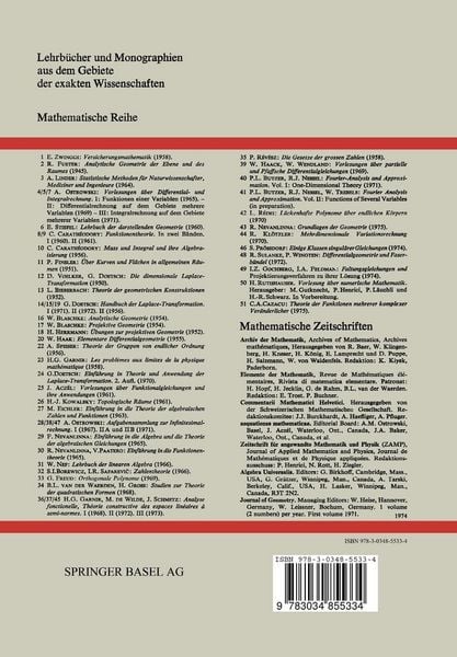 Produktbild: Numerische Behandlung von Differentialgleichungen