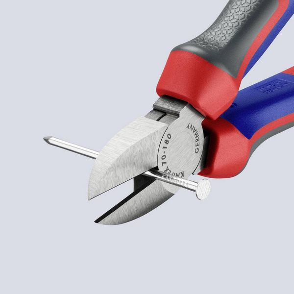 Produktbild: Knipex 70 02 180 Werkstatt Seitenschneider mit Facette 180mm
