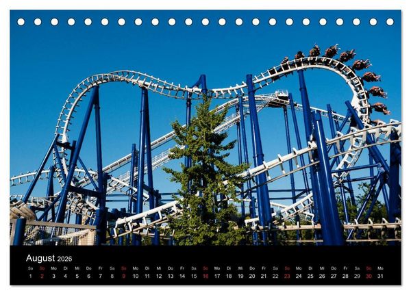 Produktbild: Made for Fear - Der Achterbahnkalender (Tischkalender 2026 DIN A5 quer), CALVENDO Monatskalender