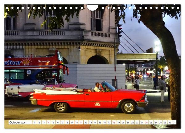 Produktbild: Havana by Night - Cuba's fascinating capital (Wall Calendar 2026 DIN A4 landscape), CALVENDO 12 Month Wall Calendar