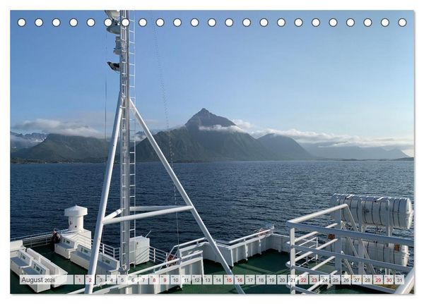Produktbild: Wandern in Norwegen - Einklang von Gebirge und Meer (Tischkalender 2026 DIN A5 quer), CALVENDO Monatskalender