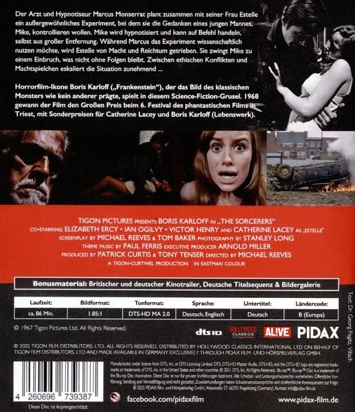 Produktbild: Im Banne des Dr. Monserrat (The Sorcerers) / Preisgekr&ouml;nter Science-Fiction-Grusel mit Horrorfilm-Ikone Boris Karloff (Pidax Film-Klassiker)