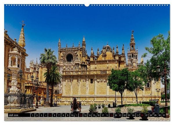 Produktbild: Sevilla - Traumziel in Andalusien (hochwertiger Premium Wandkalender 2026 DIN A2 quer), Kunstdruck in Hochglanz