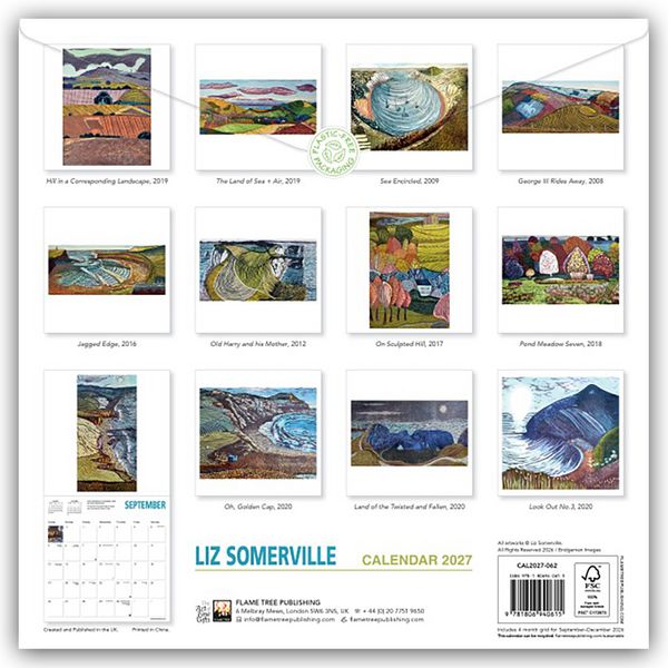 Produktbild: Liz Somerville Kunstkalender 2027 &ndash; Original Flame Tree Publishing-Kalender [Kalender]