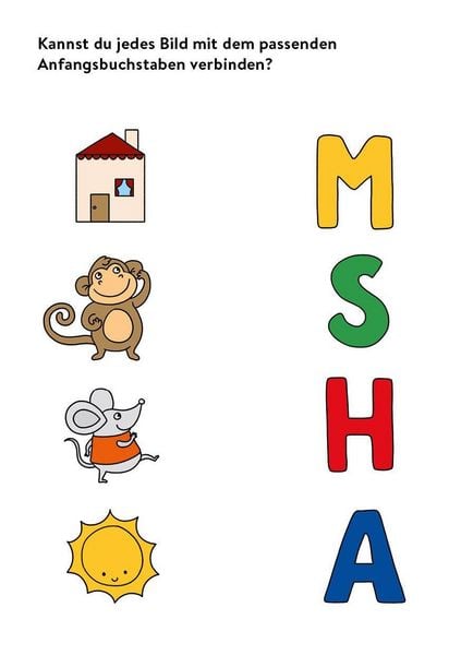 Produktbild: Mein bunter Lernspielblock &ndash; Kindergarten: Erste Buchstaben