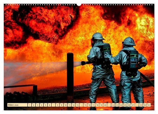 Produktbild: Feuerwehr - weltweit im Einsatz (hochwertiger Premium Wandkalender 2026 DIN A2 quer), Kunstdruck in Hochglanz