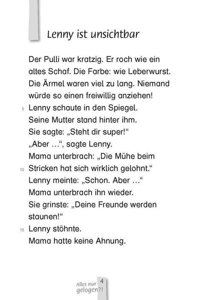 Produktbild: Alles nur gelogen?! &ndash; Lesestufe 1