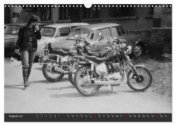 Produktbild: east Rider - Biker und Bikes aus der DDR (Wandkalender 2027 DIN A3 quer), CALVENDO Monatskalender