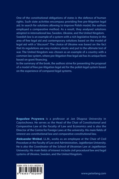 Produktbild: Formalised Access to Pre-jurisdictional Free Legal Aid.