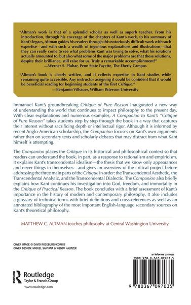 Produktbild: A Companion to Kant's Critique of Pure Reason