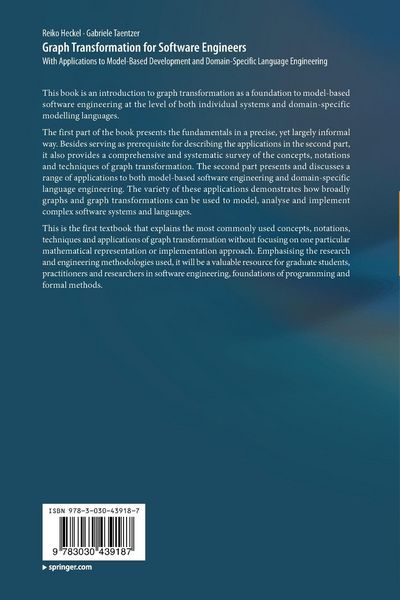 Produktbild: Graph Transformation for Software Engineers