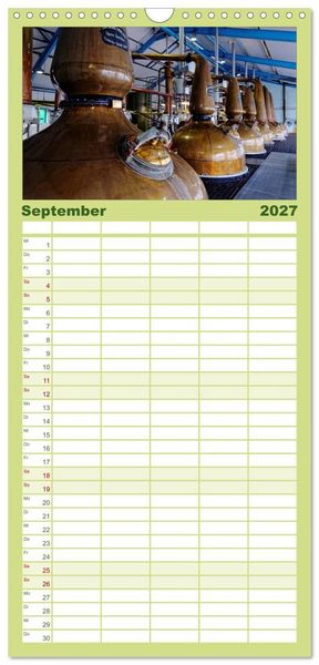 Produktbild: Familienplaner 2027 - Islay und das "Wasser des Lebens" mit 5 Spalten (Wandkalender, 21 x 45 cm) CALVENDO
