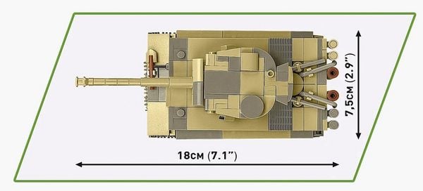 Produktbild: COBI Historical Collection 2734 - Panzer VI Tiger I No 131, WWII, Bausatz 1:48, 442 Klemmbausteine