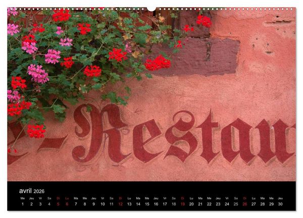 Produktbild: D&eacute;tails d'Alsace (Calendrier mural 2026 DIN A2 vertical) calendrier de bureau