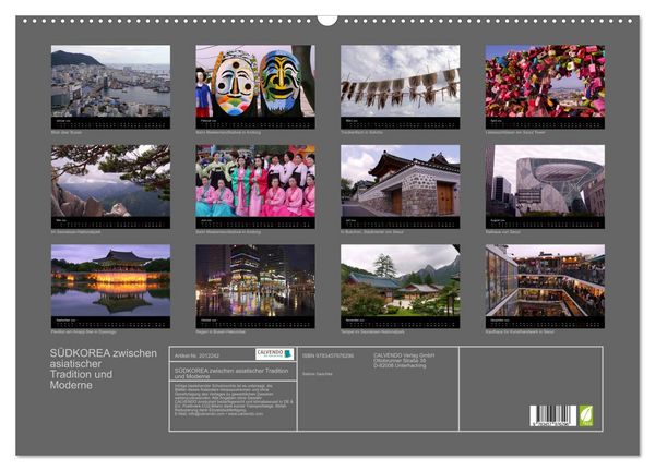 Produktbild: S&Uuml;DKOREA zwischen asiatischer Tradition und Moderne (Wandkalender 2026 DIN A2 quer), CALVENDO Monatskalender
