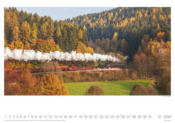 Produktbild: Eisenbahn-Nostalgie - Wandkalender im Format 42 x 29,7