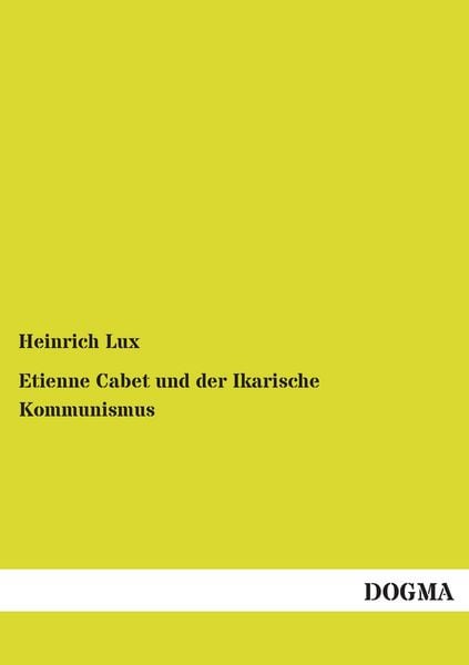 Produktbild: Etienne Cabet und der Ikarische Kommunismus