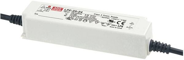 Mean Well MW LPF-25D-12 LED-Treiber, LED-Trafo Konstantspannung, Konstantstrom 25.2W 2.1A 6.6 - 12 V/DC dimmbar, PFC-Schaltkreis