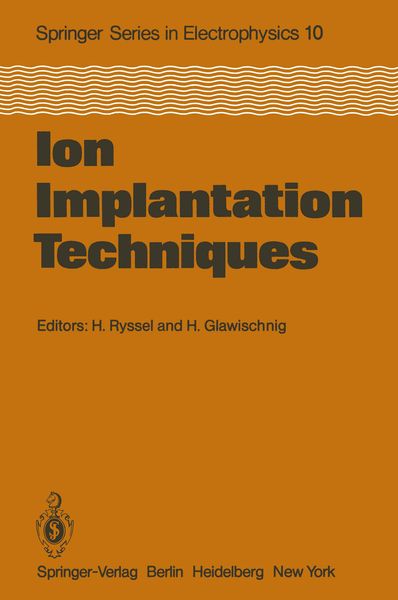 Produktbild: Ion Implantation Techniques