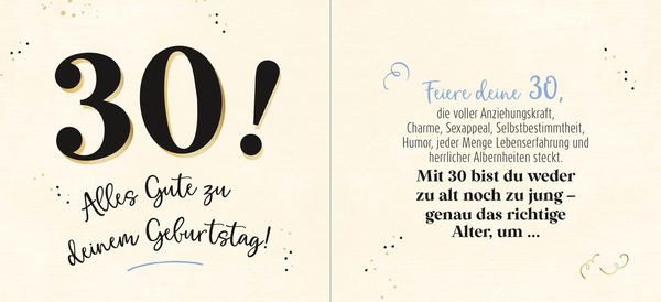 Produktbild: 30 - Genau das richtige Alter, um ...
