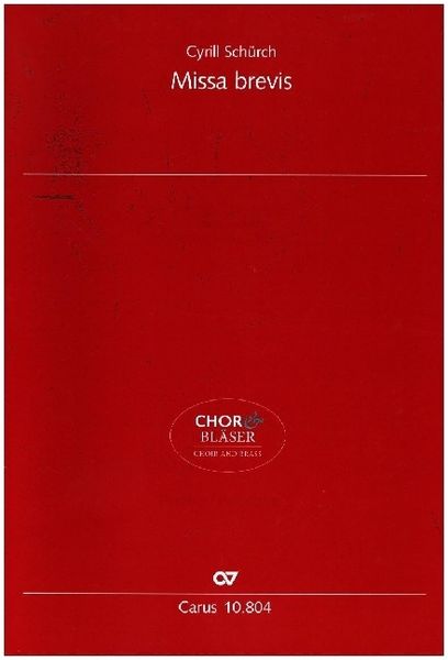 Produktbild: Missa brevis, Partitur