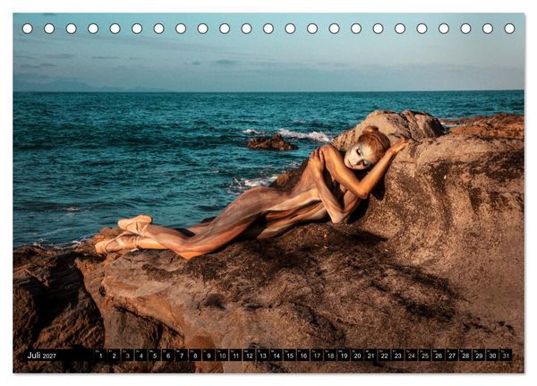 Produktbild: Naturwesen - Bodypainting K&ouml;rperlandschaften (Tischkalender 2027 DIN A5 quer), CALVENDO Monatskalender