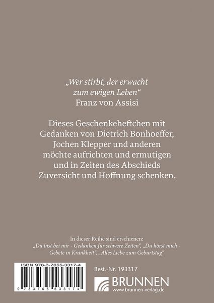 Produktbild: Du tr&ouml;stest mich