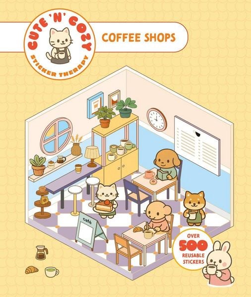 Produktbild: Cute 'n' Cozy Sticker Therapy: Coffee Shops