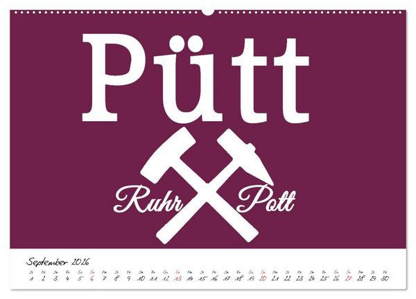Produktbild: Ruhrpott Vokabeln (Wandkalender 2026 DIN A2 quer), CALVENDO Monatskalender