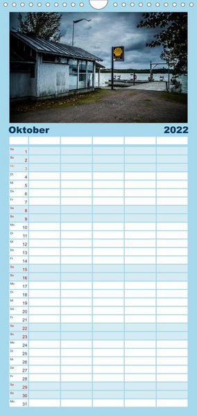 Produktbild: Familienplaner S&uuml;dwestk&uuml;ste Finnland (Wandkalender 2022 , 21 cm x 45 cm, hoch)