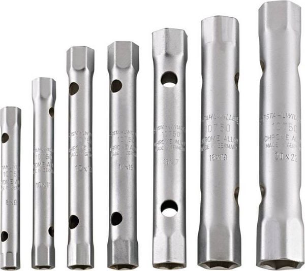 Produktbild: Stahlwille 10750/7 ROHRSTECKSCHLUESSEL-SATZ 96431202 Doppelsteckschl&uuml;ssel