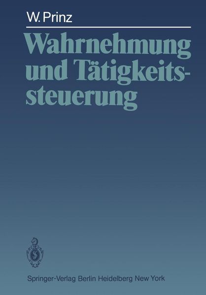 Produktbild: Wahrnehmung und T&auml;tigkeitssteuerung