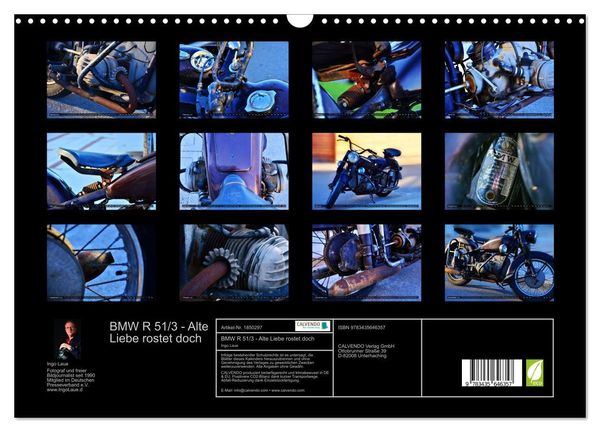 Produktbild: BMW R 51/3 - Alte Liebe rostet doch (Wandkalender 2025 DIN A3 quer), CALVENDO Monatskalender