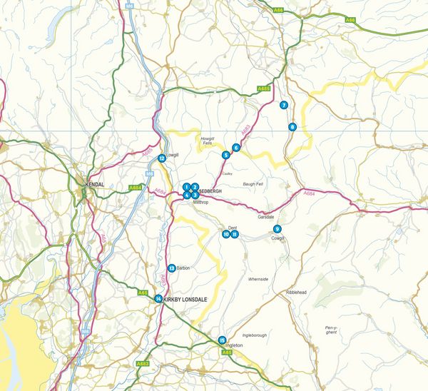 Produktbild: 15 Short Walks in the Yorkshire Dales - Sedbergh, Kirkby Lonsdale and Ingleton